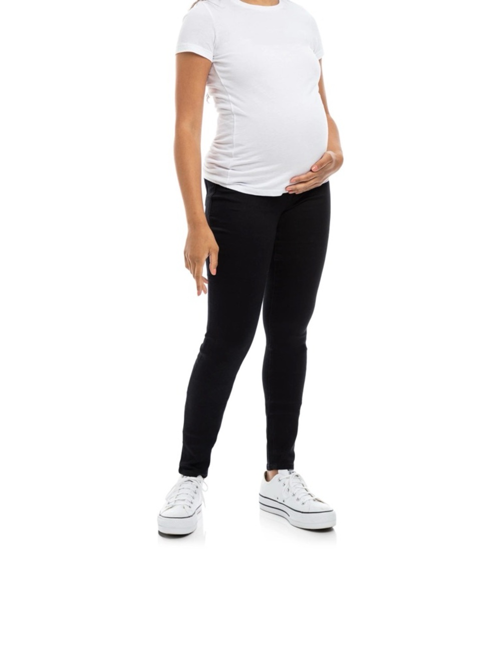 Maternity Skinny Jeans - Dark blue in long length